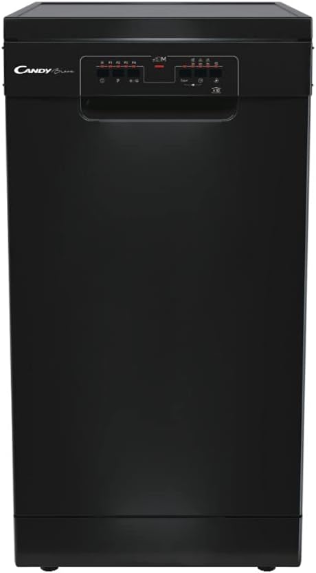 31FOH-jE5rL._AC_SL1000_.jpg CDPH 2L1049B-80 Freestanding 10 Place Setting Slimline 45cm Dishwasher, 5 Programmes, Quick wash, Black - Image 1