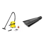 Kärcher Wet and Dry Vacuum Cleaner WD 2 Plus, blowing function, power: 1000w, incl. cartridge filter, floor and crevice nozzle, Yellow, plastic container: 12 l, suction hose: 1.8 m - Image 10