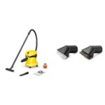 Kärcher Wet and Dry Vacuum Cleaner WD 2 Plus, blowing function, power: 1000w, incl. cartridge filter, floor and crevice nozzle, Yellow, plastic container: 12 l, suction hose: 1.8 m - Image 8