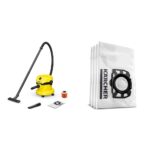 Kärcher Wet and Dry Vacuum Cleaner WD 2 Plus, blowing function, power: 1000w, incl. cartridge filter, floor and crevice nozzle, Yellow, plastic container: 12 l, suction hose: 1.8 m - Image 9