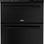 Belling 60cm wide Double Oven Dual Fuel BEL FSA VISION 60DF Cooker – Black – A Rated
