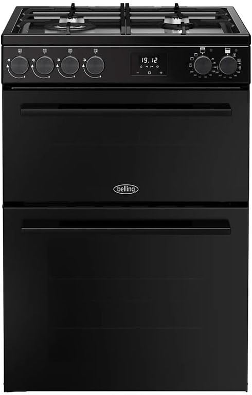 41KiZHS1-LL._AC_SL1000_.jpg Belling 60cm wide Double Oven Dual Fuel BEL FSA VISION 60DF Cooker – Black – A Rated - Image 1