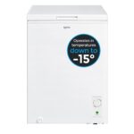 100 Freestanding Chest Freezer, 99 Litre Capacity with Freezer Garages, White - Image 2