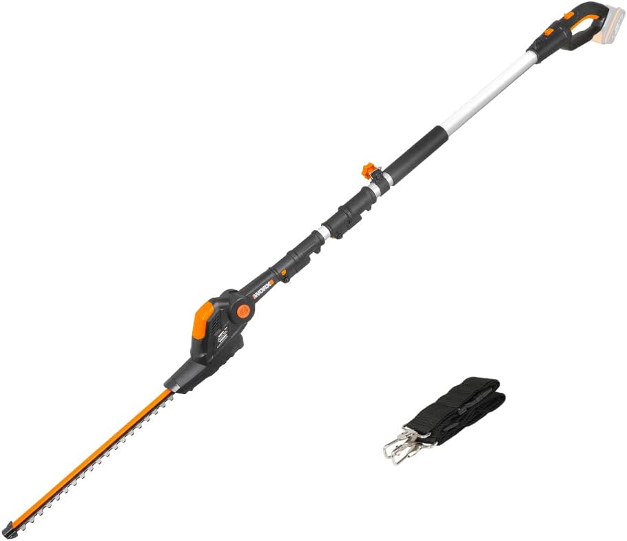 41PhXALsQOL._AC_SL1000_.jpg WORX WG252E.9 20V Cordless Pole Hedge Trimmer 45cm, Reach up to 2.8m - Image 1