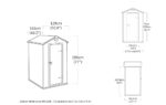 Keter Manor Outdoor Garden Storage Shed, Grey, 4 x 3 ft - Image 9