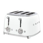 50’s Style Retro Range Breakfast Set, 1.7L 3000W Kettle and Multi-Functional Control 4-Slice 2000W Toaster, White, KLF03WHUK/ TSF03WHUK - Image 5