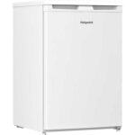 Hotpoint Freestanding 128L Under Counter Larder Fridge With Low Frost Reduced Ice Build Up | Fresh Zone Organised Storage | LED Light | Adjustable Shelves | Compact 84x54x59 cm Fit - Image 2