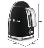 KLF03BLUK Retro Style Kettle – Black - Image 6