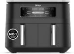 Foodi Dual Zone Digital Air Fryer, 2 Drawers, 7.6L, 6-in-1, Uses No Oil, Air Fry, Max Crisp, Roast, Bake, Reheat, Dehydrate, Cooks 4-6 Portions, Non-Stick, Dishwasher Safe…
