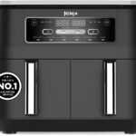Foodi Dual Zone Digital Air Fryer, 2 Drawers, 7.6L, 6-in-1, Uses No Oil, Air Fry, Max Crisp, Roast, Bake, Reheat, Dehydrate, Cooks 4-6 Portions, Non-Stick, Dishwasher Safe…