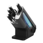 Foodi StaySharp Knife Block with Integrated Sharpener 5 Knives and Scissors (1 pair), Sharp 6-Piece Knife Set Chef, Bread, Slicing, Utility, Paring Knives & Scissors,… - Image 2
