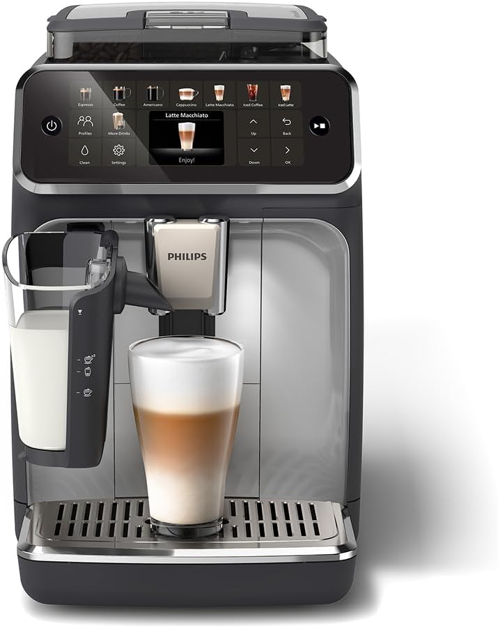 51HNde3S5AL._AC_SL1080_.jpg 5400 Series Bean to Cup Coffee Machine – 12 Coffee Varieties, LatteGo Milk Frother, Fastest-to-Clean, Ceramic Grinder, Fully Automatic Espresso & Cappuccino maker –… - Image 1
