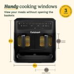 Tri Zone 13.6L Air Fryer & Oven | PFAS-Free | XXXL capacity | 3 Independent Cooking Zones | Dual 4.3L Air Frying Baskets + 5L Oven Drawer | 9-in-1 Cooking Functions |… - Image 9