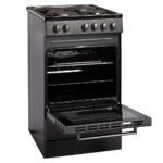 CFSPSC501BK 50cm 62L Capacity Single Cavity Freestanding Electric Cooker with 4 Zone Solid Plate Hob Cooktop – Black - Image 8