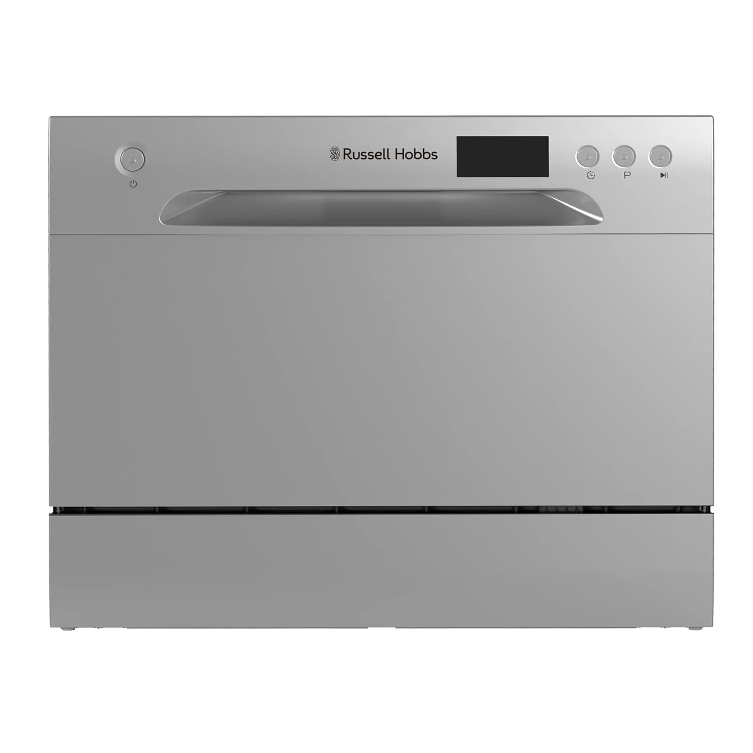 51QKN8VjJmL._SL1500_.jpg Hobbs RHTTDW6S Freestanding Compact Dishwasher, Eco mode, 6 place settings, Noise level: decibels 52 (Energy Class F), Silver - Image 1