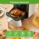 360 Pcs 8” Square Unbleached Heavy Duty Air Fryer Paper Liners Disposable, Non-Stick & Non-Leak Parchment Paper Liners for Airfryer Basket, Deep… - Image 3