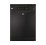 H-DISH 300 Freestanding Dishwasher, 13 Place Settings, Class C, Wi-Fi & Bluetooth, Maxi Tub, Rapid Wash & Start Delay, Black, 60x60x85 cm – HF 3C7L0B-80