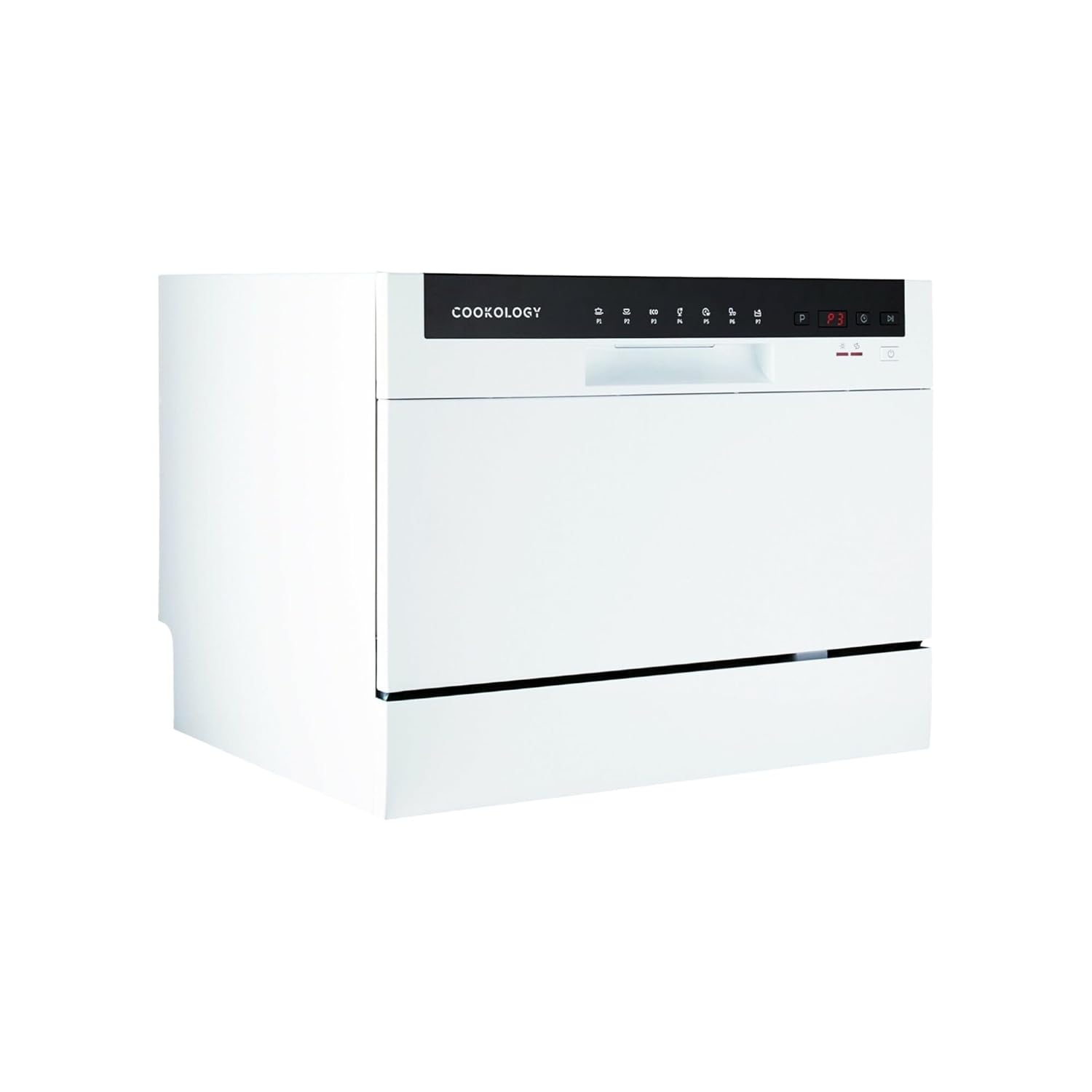 51aDgxhZckL._SL1500_.jpg CTTD6WH Mini Counter Top Dishwasher in White – 6 Place Settings – Table Top – Compact Design – 6 Drying Settings – 7 Wash Cycles – ECO Friendly Mode - Image 1