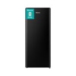 RR220D4BBE 52cm Freestanding Retro Fridge – 165-litre capacity with 4 star Ice box – Auto Defrost – Wine Rack – Black- E Rated, H128 x W51.9 x D51.3