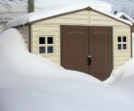 WoodSide 10 x 8 (8.02 m2) Plastic Garden Shed with 3 Fixed Windows & Metal Foundation Kit, Strong Metal Roof Structure Fire Retardant and Maintenance-Free Storage Shed -… - Image 5