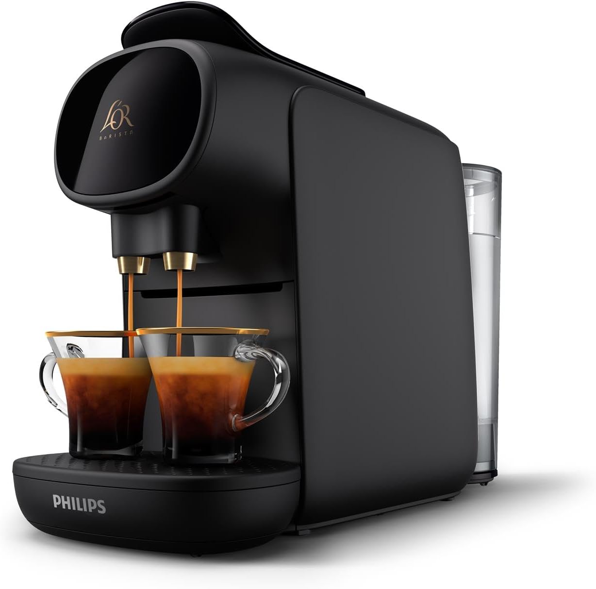 51lDJh1chtL._AC_SL1250_.jpg Philips L’OR Barista Sublime Capsule Coffee Machine, Double Shot, 1 or 2 Cups, Full Coffee Menu, Black (LM9012/60) - Image 1