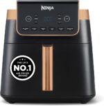 Air Fryer MAX PRO, 6.2L, Uses No Oil, Large Square Single Drawer, Roast, Bake, Air Fry, Family Size, Non-Stick, Dishwasher Safe Basket & Crisper Plate, Silicone Tongs,…
