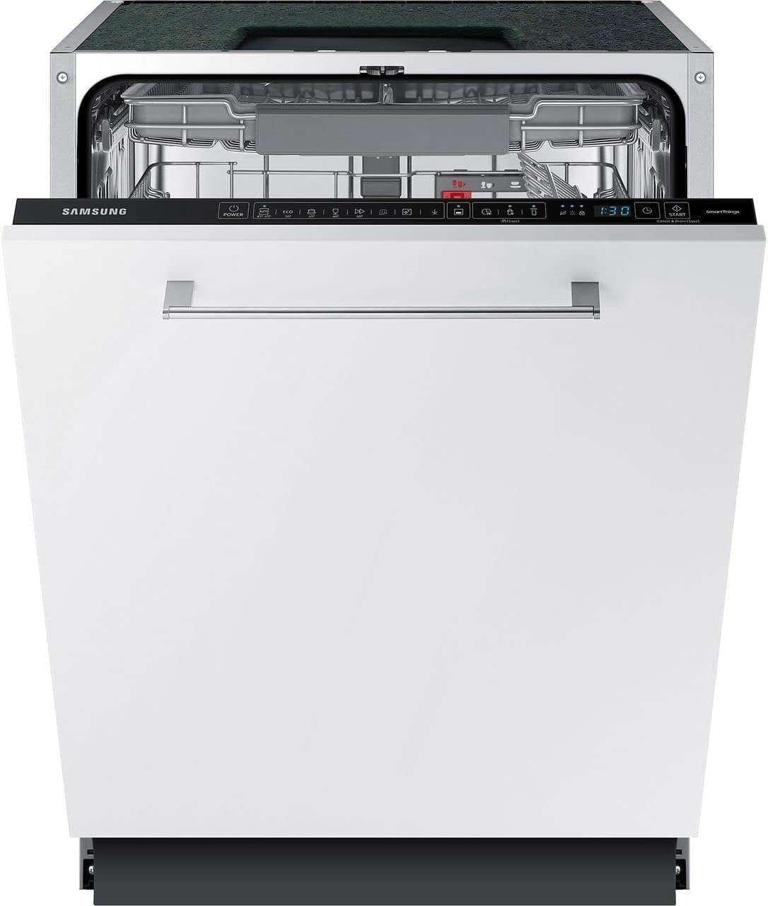 51n3c62O3KL._AC_SL1280_.jpg Series 11 Smart Integrated Dishwasher, Auto Door Open, 14 Place Setting, Model: DW60A8060BB/EU - Image 1