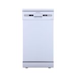 CFSD4510WH 45cm Wide Freestanding Slimline Undercounter Dishwasher, 6 Programme Settings with Eco Mode, 10 Place Settings – in White