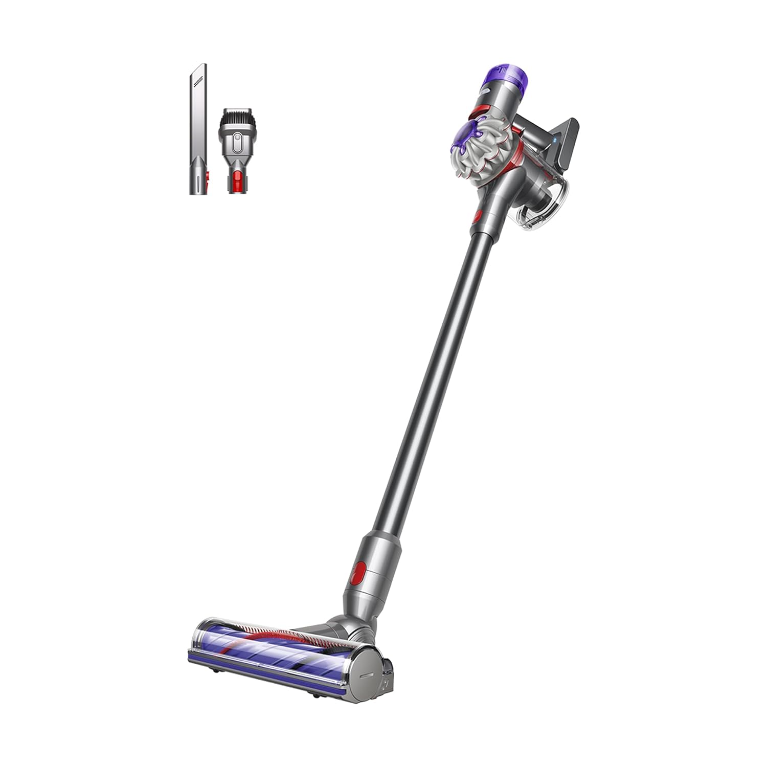 51u1PrfKc2L._SL1500_.jpg V8 Advanced Cordless Vacuum Cleaner, 130 AW, up to 40 min runtime, De-tangling Motorbar, removes Pet hair, cordless handheld - Image 1