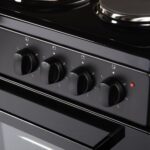 CFSPSC501BK 50cm 62L Capacity Single Cavity Freestanding Electric Cooker with 4 Zone Solid Plate Hob Cooktop – Black - Image 5
