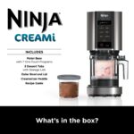 CREAMi Ice Cream Maker & Frozen Dessert Maker with 3 Tubs, 7 Programs, Makes Ice Cream, Gelato, Sorbet, Smoothie Bowl, Milkshakes and more, Black/Silver, Makes 1.4L of Ice… - Image 3