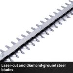 Power X-Change 18V Cordless Hedge Trimmer – 55cm (22 Inch) Cutting Length, Laser-Cut Diamond-Ground Steel Blades – GC-CH 1855/1 Li Solo Hedge Cutter – Battery and… - Image 8