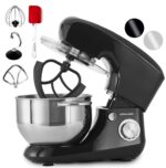Andrew James Stand Mixer for Baking Food Mixer, 1300W Max, Large 5.5 Litre Bowl 6 Speed Pulse Mode, Kitchen Electric Mixer with Bowl, Flexi-Beater Dough Hook Balloon Whisk…