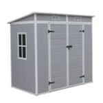 Panana Outdoor Garden Storage Shed, Grey, 6 x 4 ft；4.66 x 4ft ；5 x 2.6ft (6X4-B), NORTH27 - Image 3
