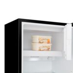 RR220D4BBE 52cm Freestanding Retro Fridge – 165-litre capacity with 4 star Ice box – Auto Defrost – Wine Rack – Black- E Rated, H128 x W51.9 x D51.3 - Image 6