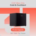 Small Table Top Mini Freezer in Black  31 Litre Capacity - Image 2