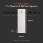 CTFR362WH Tall Larder Fridge, 362 Litre Freestanding Frost Free Refrigerator with Temperature Touch Control, Large Storage, Reversible Door, Adjustable Shelves and… - Image 4