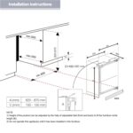 110L Integrated Under Counter Fridge, UnderCounter Larder Fridge, Reversible Door, Direct Cooling, Led Light, Mechanical Temperature Control, Adjustable Levelling Legs,… - Image 6