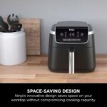 Air Fryer PRO 4.7L, Single Drawer, 4-in-1, Air Fry, Roast, Reheat, Dehydrate, Cooks 1-2 Portions, Digital, Cook From Frozen, Non-Stick Drawer & Crisper Basket, 2000W,… - Image 5