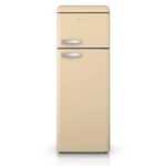 Swan Retro Tall Larder Fridge with 337L Capacity, 5 Glass Fridge Shelves, 1 Chrome Wine Rack, 6 Door Shelves, 1 Salad Crisper, Green, SR11050GNE - Image 9