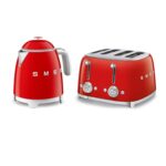 50’s Style Retro Range Breakfast Set, 0.8L 1400W Mini Kettle and Multi-Functional Control 4-Slice 2000W Toaster, Black, KLF05BLUK/ TSF03BLUK - Image 10