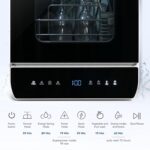 Portable Countertop Dishwasher, Mini Dishwasher, 4.8L Built-in Water Tank, 7 Programmes, 37 * 51cm Ultra-Narrow & Deep Design, Touch Control & 360° Dual Spray, Hose/No-Hose… - Image 6