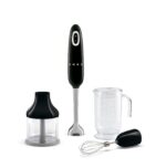 50s Style Hand Blender with Accessories, Variable Speed, Turbo Function