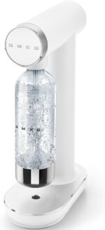 SKC01WHM Soda Maker, Non-Slip Feet, Space Saving Design, 800ml, Matte White