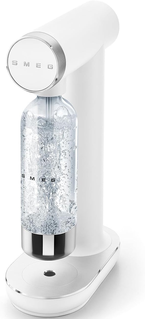 61GbibRXML._AC_SL1300_.jpg SKC01WHM Soda Maker, Non-Slip Feet, Space Saving Design, 800ml, Matte White - Image 1