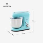Klarstein Stand Mixer, 5L Food Mixer for Baking with Bowl, 1300W Cake Mixer w/Beater, Dough Hook, Whisk & Mixing Bowl, 6 Speed Planetary Rotation Kitchen Maker, Electric Mixer… - Image 7