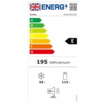 RCB169WH2(E) 70/30 Freestanding Fridge Freezer, 150 cm Height, 174 L Capacity with 59L 4-Star Freezer, Low Frost, Adjustable Thermostat, LED Light, Low Noise, White - Image 8