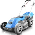 15” / 38cm 1600w Electric Lawnmower with Rear Roller with Mulching Feature 40 Litre Collection Bag and 5 Cutting Heights with 10m Power Cable
