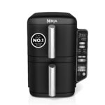 Double Stack Air Fryer, Vertical Dual Drawer Air Fryer with 4 cooking levels, 2 Drawers and 2 Racks, Space Saving Design, 7.6L Capacity, 6 Cooking Functions, 6 Portions,… - Image 2