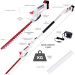 NETTA 4-in-1 Cordless Hedge Trimmer & Chainsaw Set – 20V Battery Powered Electric Pole Saw & Hedge Cutter for Garden Tree Trimming – Includes Battery & Charger and 2.5m… - Image 9